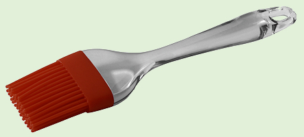 Silicone brush used for basting liquids