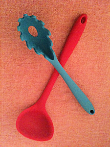 Silicone soup ladles