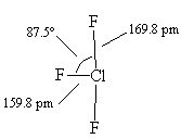 The actual structure of ClF3 - click for 3D VRML structure file