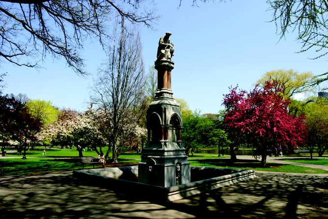 The 'ether monument' in Boston Public Garden The 'ether monument' in Boston Public Garden