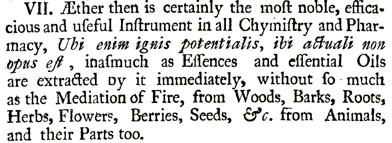 Ether's solvent properties, by Frobenius Ether's solvent properties, by Frobenius