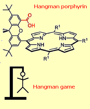 Hangman porphyrins